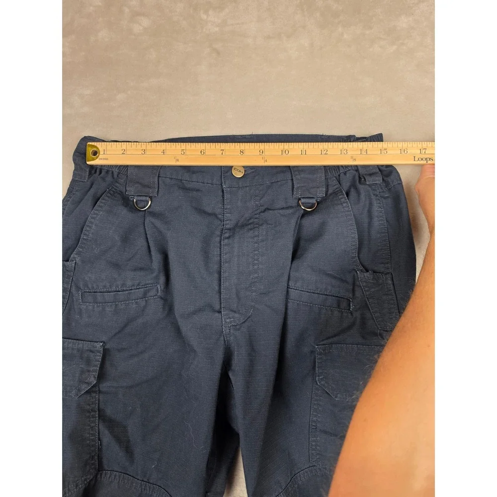 CQR Tactical Cargo Pants Mens 32x32 Navy Blue Ripstop TLP110 Work Hiking *Read